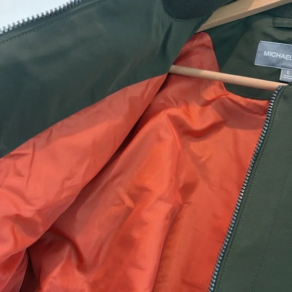 Michael Kors Men's Dark Green Bomber Jacket - Picture 4 of 5